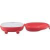 Svačinový box FOOD À PORTER SNACKMOBILE, 2 komory, červená, Alessi