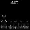 Sada sklenic a karafy na whisky THE PEAKS, sada 5 ks, Liiton