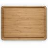 Prkénko na krájení GREEN TOOL 39 x 28 cm, s drážkou na šťávu, bambus, Eva Trio