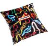 Dekorační polštář TOILETPAPER SNAKES 50 x 50 cm, černá, Seletti