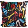 Dekorační polštář TOILETPAPER SNAKES 50 x 50 cm, černá, Seletti