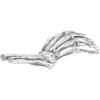 Dekorační figurka WUNDERKAMMER SKELETON HAND 24 cm, stříbrná, hliník, Seletti