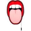 Nástěnné dekorační světlo JOB-BLOW TONGUE 58 cm, LED, Seletti