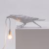 Stolní lampa BIRD PLAYING 33 cm, bílá, Seletti