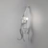 Nástěnné dekorační světlo  MONKEY HANGING LEFT HAND 76,5 cm, bílá, Seletti
