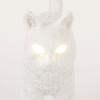 Stolní lampa JOBBY THE CAT 52 cm, LED, bílá, Seletti