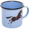 Hrnek smaltovaný TOILETPAPER HORSE 10 cm, modrá, Seletti
