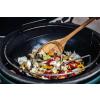 Gril na dřevěné uhlí M 38 cm,  + intEGGrovaný pojízdný stojan s držadlem, zelená, Big Green Egg