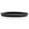 Jídelní talíř NORDIC KITCHEN 26 cm, ovál, černá, kamenina, Eva Trio