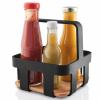 Servírovací organizér NORDIC KITCHEN 18 cm, černá, plast, Eva Trio