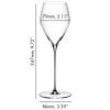 Sklenice na šampaňské VELOCE 327 ml, sada 2 ks, Riedel