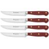 Steakový nůž CLASSIC COLOUR 12 cm, sada 4 ks, sumacově červená, WÜSTHOF