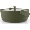 Napařovací nádoba do mikrovlnky GREEN TOOL 2 l, zelená, sklo/plast, Eva Trio