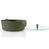 Napařovací nádoba do mikrovlnky GREEN TOOL 2 l, zelená, sklo/plast, Eva Trio