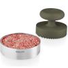Forma na burgery GREEN TOOL 9 cm, zelená, nerezová ocel/plast, Eva Trio