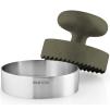 Forma na burgery GREEN TOOL 9 cm, zelená, nerezová ocel/plast, Eva Trio