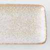 Servírovací talíř WHITE FADE 29,5 x 12 cm, béžová, keramika, MIJ