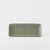 Servírovací talíř GREEN FADE 29,5 x 12 cm, obdélník, zelená, MIJ