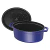 Hrnec 4,2 l, oválný, tmavě modrá, litina, Staub