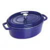 Hrnec 4,2 l, oválný, tmavě modrá, litina, Staub