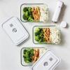 Vakuovací dózy na potraviny FRESH & SAVE, sada 3 ks, bílá, sklo, Zwilling