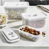 Vakuovací dózy na potraviny FRESH & SAVE, sada 3 ks, bílá, plast, Zwilling