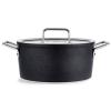 Kastrol ADAMANT 24 cm, 4,9 l, se skleněnou poklicí, nepřilnavý povrch, Fissler