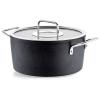 Kastrol ADAMANT 24 cm, 4,9 l, se skleněnou poklicí, nepřilnavý povrch, Fissler