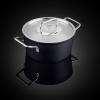 Kastrol ADAMANT 20 cm, 2,7 l, s nerezovou poklicí, nepřilnavý povrch, Fissler
