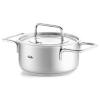 Hrnec PURE 16 cm, 1,9 l, s nerezovou poklicí, nerez, Fissler
