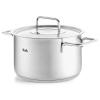 Hrnec PURE 20 cm, 3,6 l, s nerezovou poklicí, nerez, Fissler