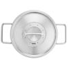 Hrnec PURE 20 cm, 3,6 l, s nerezovou poklicí, nerez, Fissler
