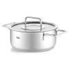 Kastrol PURE 20 cm, 2,4 l, se skleněnou poklicí, nerez, Fissler