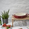 Zapékací mísa 23 cm, červená, keramika, Staub