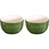 Ramekin 9 cm, sada 2 ks, zelená, keramika, Staub