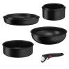 Sada nádobí INGENIO BLACK STONE L3998702, sada 7 ks, nepřilnavý povrch, Tefal