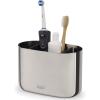 Kelímek na zubní kartáčky EASYSTORE LUXE 70581, stříbrná, nerezová ocel, Joseph Joseph