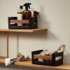 Kuchyňský organizér NORDIC KITCHEN 27 x 19 cm, černá, plast/bambus, Eva Trio