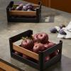 Kuchyňský organizér NORDIC KITCHEN 27 x 19 cm, černá, plast/bambus, Eva Trio