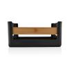 Kuchyňský organizér NORDIC KITCHEN 27 x 19 cm, černá, plast/bambus, Eva Trio