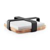 Držák na ubrousky NORDIC KITCHEN 19 x 5 cm, černá, plast/bambus, Eva Trio