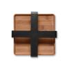 Držák na ubrousky NORDIC KITCHEN 19 x 5 cm, černá, plast/bambus, Eva Trio