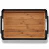 Servírovací tác NORDIC KITCHEN 50 x 35 cm, černá, plast/bambus, Eva Trio