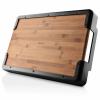 Servírovací tác NORDIC KITCHEN 50 x 35 cm, černá, plast/bambus, Eva Trio