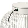 Přenosná stolní lampa LITO M 30,5 cm, LED, hedvábně šedá, ocel, Blomus