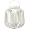 Přenosná stolní lampa LITO M 30,5 cm, LED, hedvábně šedá, ocel, Blomus