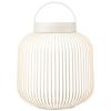 Přenosná stolní lampa LITO M 30,5 cm, LED, hedvábně šedá, ocel, Blomus