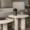 Přenosná stolní lampa IRIS 18 cm, LED, gunmetal, hliník, Blomus
