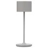 Přenosná stolní lampa FAROL MINI 19,5 cm, LED, satelitní šedá, hliník, Blomus
