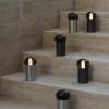 Přenosná stolní lampa IRIS 18 cm, LED, stříbrná, hliník, Blomus